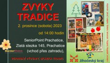 <a onclick="javascript:pageTracker._trackPageview('/downloads/wp-content/uploads/2023/11/zvyky.jpg');"  href="http://www.rscr.cz/wp-content/uploads/2023/11/zvyky.jpg"><img class="alignnone size-medium wp-image-20622" title="zvyky" src="http://www.rscr.cz/wp-content/uploads/2023/11/zvyky-300x168.jpg" alt="" width="300" height="168" />…</a>Přijměte pozvání na tento víkend do Prachatic na Vernisáž výstavy Zvyky a tradice. Akce se