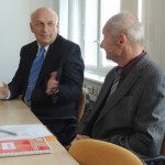 hejtman V.Šlais (vlevo) a předseda L. Jochec