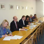 Delegace ČSSD - JUDr. Lenka Teska Arnoštová, Ph.D., Mgr. Bohuslav Sobotka, Roman Sklenák, Michaela Marksová, ing. Martin Starec a Karel Březina