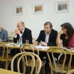 JUDr. Lenka Teska Arnoštová, Ph.D., Mgr. Bohuslav Sobotka, Roman Sklenák a Michaela Marksová během jednání